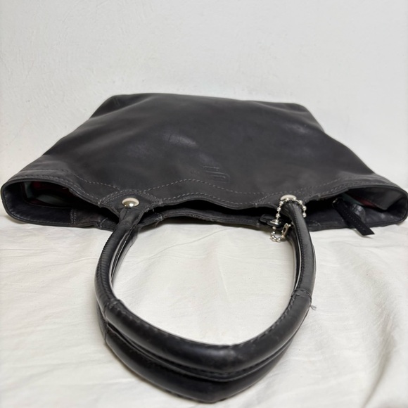 COACH Bleeker F14383 Black Leather Tote Shoulder Bag Purse - Picture 6 of 16